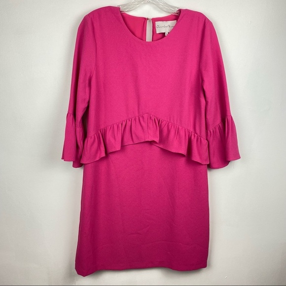 Charles Henry Ruffle Yoke Shift Dress Size S - Picture 11 of 11